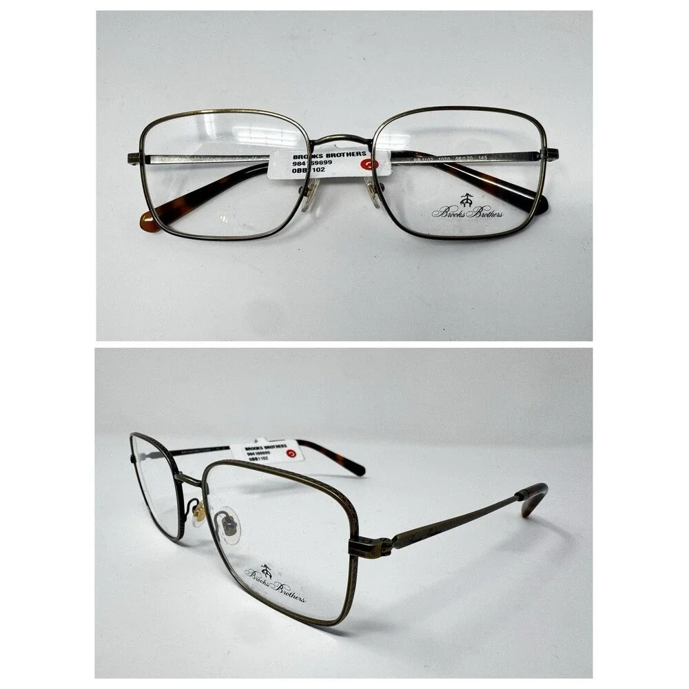Brooks Brothers BB1102 Bronze Brown Eyeglass Frames New Old Stock 56-20-145